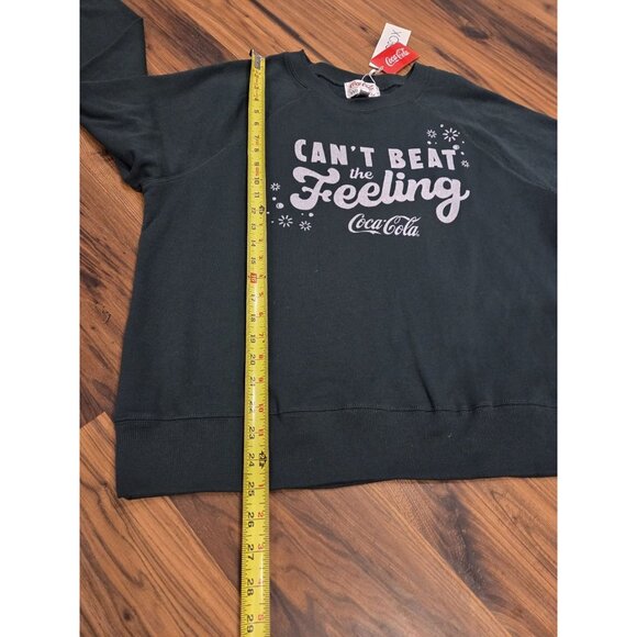 WILDFOX Cant Beat The Feeling Coca Cola Sommers Sweatshirt Size L Green Holiday - Picture 10 of 12